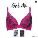 ワコール サルート 74G ブラジャー BTJ774 3/4カップワイヤー 小さく見せるブラ EFカップ