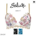 ショッピングサルート ワコール サルート 17G ブラジャー BTJ717 3/4カップワイヤー (Real Up Bra) D・E・Fカップ