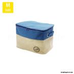 ランドリーボックス　ランドリー収納/人気/おしゃれ　アシュリー(ASHLEE)フォールディングボックス(M)/BLUE