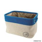 ランドリーボックス　ランドリー収納/人気/おしゃれ　アシュリー(ASHLEE)フォールディングボックス　オープンタイプ(M)/BLUE