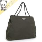 Yahoo! Yahoo!ショッピング(ヤフー ショッピング)【中古】PRADA トートバッグ ナイロン ダークブラウン B3864プラダ