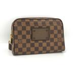[ б/у ]LOUIS VUITTONbam задний Brooke Lynn сумка-пояс Damier ebenN41101