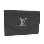 LOUIS VUITTON ポルトフォイユ ロック ミニ 三つ折り財布 カーフレザー ノワール M63921