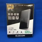 【中古】エレコム 外付けポータブルSSD 120GB ブラック ESD-ED0120GBK [jggZ]