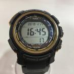 【中古】カシオ Gショック プロトレック メンズ腕時計 ソーラー ブラック/ゴールド PRW 2000A[jggW]