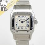 【中古】Cartier サントスガルベSM 腕時計 W20056D6 レディース クォーツ SS カ ...