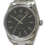 ROLEX エアキング 自動巻き SS ブラック文字盤 W番 14000