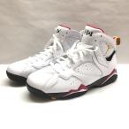 【中古】NIKE ハイカットシューズ AIR JORDAN 7 RETRO エアジョーダン ホワイト 27.5cm CU9307-106 [jgg]