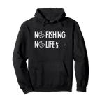 ノーフィッシングノーライフ 釣り竿 漁師 釣り人 面白い 釣り フィッシング おもしろ 釣り堀 海釣り 川釣り パーカー
