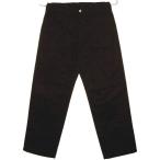 【CUSHMAN クッシュマン】 1946's LEE リー ビンテージ スタイル 肉厚 コットンサージ生地 ワイド ストレート フリスコパンツ ワークパンツ (黒) 太め チノパン
