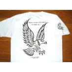 PONY EXPRESS ポニーエクスプレス ヘビーコットン生地 ネイティブ アメリカン 半袖 Tシャツ [イーグル] (白) インディアン ウェスタン フェザー ココペリ FUNNY