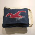 ★HOLLISTER/Abercrombie&Fitch ホリスター/アバクロンビー&フィッチ キャンバス地 被せ付きショルダーバッグ★【USED・古着】【中古】【24/4/24】