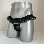 男性用下着 Tバックスキャンティー msk-471 ヒョウ柄シリーズ ブラック