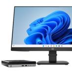  настольный персональный компьютер HP ProDesk 400 G5 DM б/у 2018 год модели миниатюрный стол жидкокристаллический комплект 23.8 -дюймовый широкий HP P24 G4 Windows11 64bit no. 9 поколение Core i3 память 8