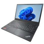 ノートパソコン lenovo ThinkPad E595 中古 Windows11 64bit Ryzen5 3500U WEBカメラ メモリ8GB 高速 SSD 無線LAN フルHD 1752405