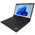ノートパソコン lenovo ThinkPad E495 中古 Windows11 64bit Ryzen5 3500U WEBカメラ メモリ8GB 高速 SSD 無線LAN フルHD 14インチ A4サイズ 1752413