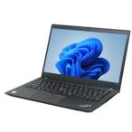 ノートパソコン lenovo ThinkPad T490s 中古 2017年モデル Windows11 64bit WEBカメラ 第8世代 Core i5 メモリ8GB 高速 SSD 無線LAN フルHD 14インチ A4サイズ 1
