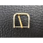 中古 アンティーク 金色 美錠 サルカン バックル 調整具 尾錠 セイコー シチズン オリエント等 幅: 15mm 管理No.18413