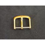 中古 アンティーク 金色 ゴールド 美錠 サルカン バックル 調整具 尾錠 幅: 15mm  汎用 セイコー シチズン等 No.6056