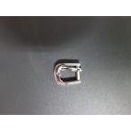 中古 アンティーク 銀色 シルバー 美錠 サルカン バックル 調整具 尾錠  幅: 7.5mm  汎用 セイコー シチズン等 管理No.9847