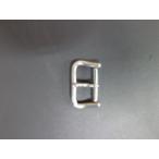 中古 アンティーク 銀色 シルバー 美錠 サルカン バックル 調整具 尾錠  幅: 18mm  汎用 セイコー シチズン等 管理No.9848