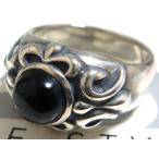 【FREE STYLE】ブラックオニキスフリースタイルリング/シルバーアクセサリー sale