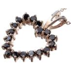 Yahoo! Yahoo!ショッピング(ヤフー ショッピング)PayPay割り引き シルバー ペンダント ブラック ハート ジルコニア アクセサリー ju8 年度末 sale