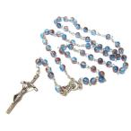 Yahoo! Yahoo!ショッピング(ヤフー ショッピング)送料無料 500個完売！スカイブルーグラデーションロザリオネックレス10P08522 年度末 sale