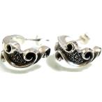 Yahoo! Yahoo!ショッピング(ヤフー ショッピング)PayPay割り引き 【シルバーアクセサリー】Men's必見！燻しブラックハードフープシルバーピアス ju8 年度末 sale