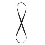 黒いゴム製レコードプレーヤーベルト2種類の長さのターンテーブル交換用ベルト 1L10 200mm