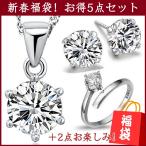 福袋 レディース 5点セット ネックレス ピアス 指輪 プラス2点お楽しみ ジュエリー 人気 ホワイトデーお返し