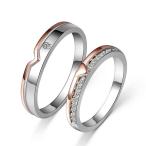 指輪 ペアリング ダイヤ ハート ゴールド シンプル シルバー925 プラチナ仕上げ 激安ペアリング 人気 結婚指輪 誕生日プレゼント ギフト