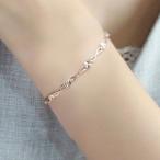 Yahoo! Yahoo!ショッピング(ヤフー ショッピング)ブレスレット クローバー 四つ葉 お花 ホワイト モチーフ シルバー925 プラチナ仕上げ 彼女 妻 女性 プレゼント 人気 激安アクセサリー ホワイトデーお返し