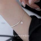 ショッピングホワイトデー お返し ブレスレット レディース ホワイトデーのお返し 女性 30代 四角 パイプ チェーン プラチナ仕上げ ギフト 人気 クリスマス