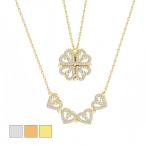  полцены распродажа колье женский 4 . лист. clover . цветок 2way нержавеющая сталь роскошь 18KGP серебряный Gold женщина день рождения праздник подарок подарок . покупка 