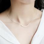 Yahoo! Yahoo!ショッピング(ヤフー ショッピング)ネックレス レディース カーブ パイプ スマイル シルバー 激安アクセサリー 個性