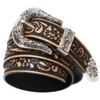  мужской ремень телячья кожа ремень ремень type вдавлено . кожа D type застежка Western маленький . женский Tang . рисунок корова кожа Vintage способ аксессуары 