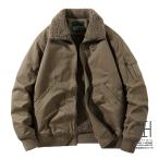  с хлопком пальто блузон милитари жакет внешний боа жакет мужской большой размер модный боа воротник American Casual теплый зимний костюм боа подкладка жакет зима одежда 