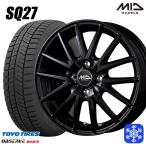  Spacia 155/65R14 дюймовый TOYO OBSERVE GIZ2 Toyo o зуммер bgiz2 4.5J 4H100 зимний колесо с шиной MID SQ27 черный 