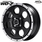 N-BOX и т.п. MID WO-7 14 дюймовый 4.5J 4H100 +45 semi блеск черный / фланец DC легкосплавные колесные диски одиночный товар 1 шт. 4шт.@ и больше бесплатная доставка 