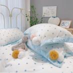 布団カバーセット 1.2m 1.5m 1.8m 2mベット あったか かわいい ハート柄 ドット柄 おしゃれ 3点セット 4点セット 枕カバー 寝具カバーセット 掛け布団カバー
