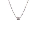 ティファニー Tiffany&amp;Co. Pt950 エレサペレッティ バイザヤード ダイヤ1P ネックレス