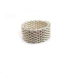 ティファニー TIFFANY&amp;Co. スターリングシルバー SV925 サマセット メッシュ リング