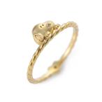 SNOOPY ピンキーリング レディース スヌーピー K10 イエローゴールド 指輪 人気 ラッピング 誕生日 プレゼント