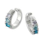 BlueCatシルバーイヤリング彼...