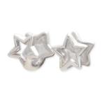 BlueCatシルバーイヤリング彼...