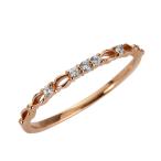 指輪 レディース ピンキーリング 5ストーン ダイヤモンドリング ピンキーリング 10金 指輪 K10 注文製作 プレゼント ギフト 受注