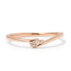 ショッピングピンクゴールド 【公式ストア】指輪 リング レディース ピンクゴールド K10PG ダイヤモンド 0.02ct スリーストーンリング ダイヤモンドジュエリーLEGAN（レガン）