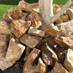 TAIKOH темный желтый gorota90-120mm 800kg натуральный мрамор блокировка . камень желтый желтый Brown сломан каштан средний 