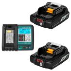 Waitley ウィトレ Makita マキタ 18V バッテリー 3.0Ah 充電器セット BL1815N BL1830B 互換 薄型軽量 マキタバッテリー DC18RC DC18RF DC18RD PSE認証済品